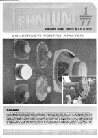 Colectia Revista Tehnium pe Anul 1977