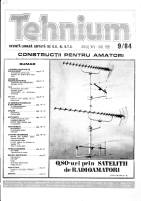 Revista Tehnium pe Anul 1984