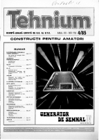 Revista Tehnium pe Anul 1985